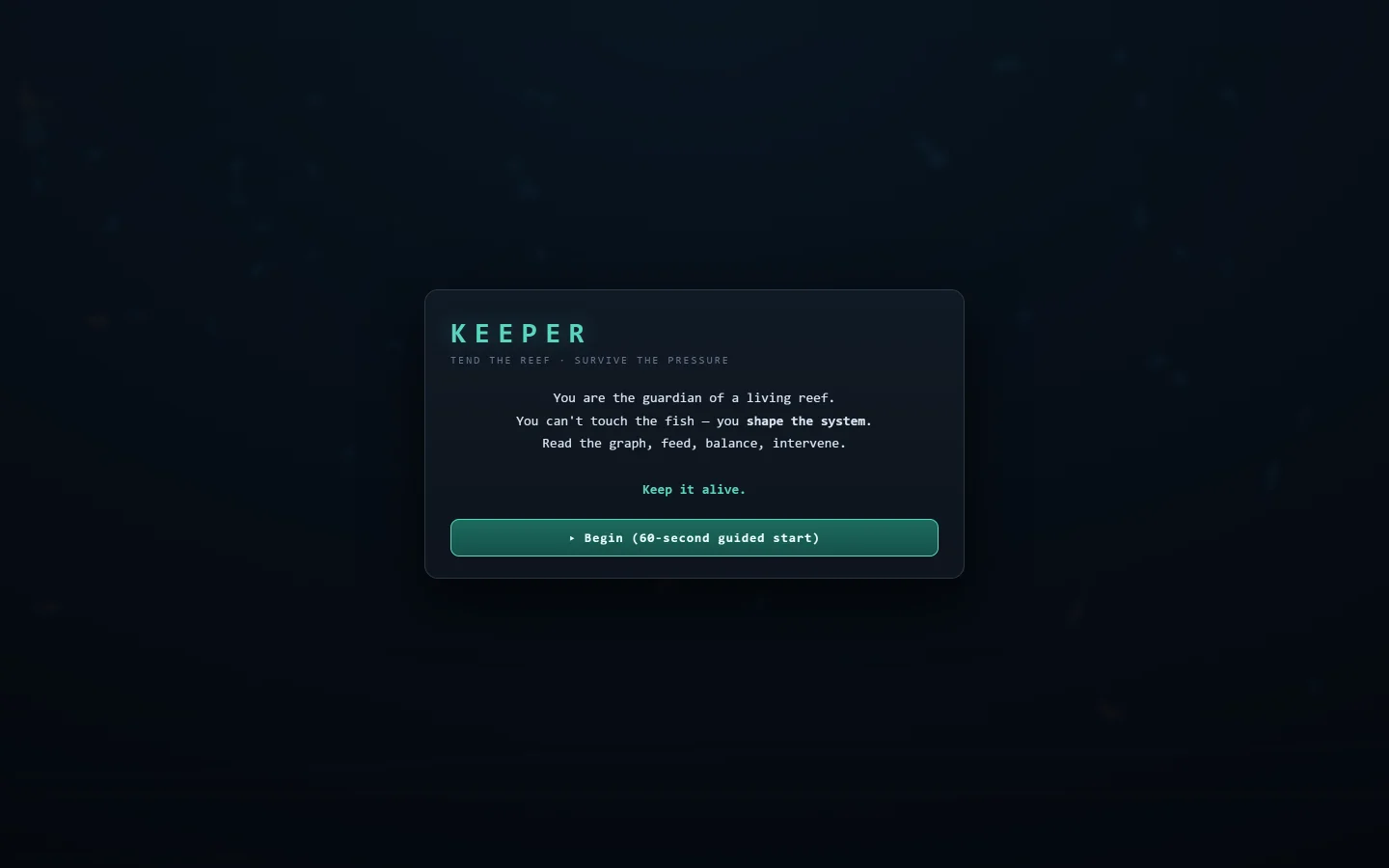 Keeper browser game
